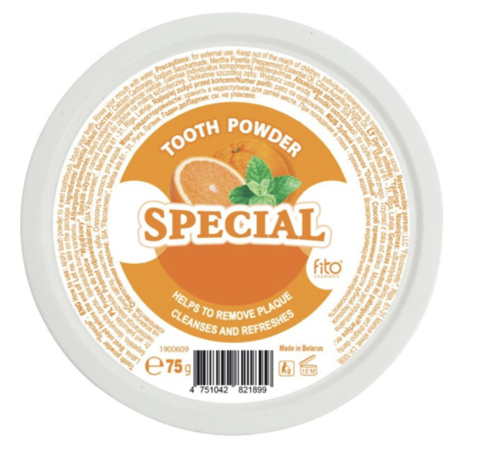 detail Zubní prášek „Speciální“ 75 g