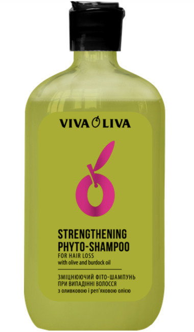detail Posilující fytošampon proti vypadávání vlasů s olivovým a lopuchovým olejem 400 ml Viva Oliva