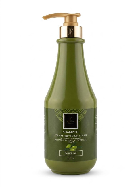 detail Famirel Šampon pro suché a oslabené vlasy, 750 ml