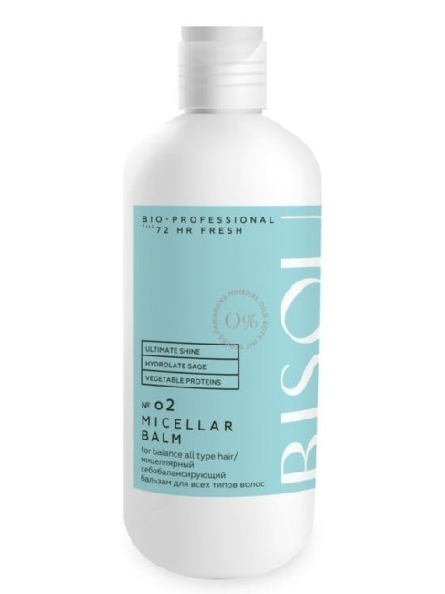 detail Micelární kondicionér pro mastné kořínky a suché konečky vlasů 285ml BISOU