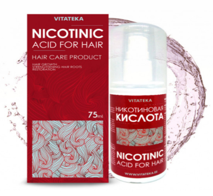 detail Kyselina nikotinová na vlasy 75ml Vitateka