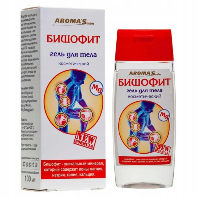 detail Kosmetický tělový gel Bischofit 100 ml AromaSaules