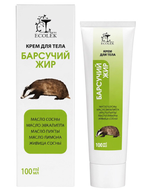 detail Tělový krém jezevčí tuk 100 ml Ecolek