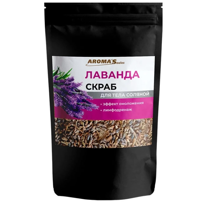 detail Sůlý peeling Levandule 400g Aroma Saules