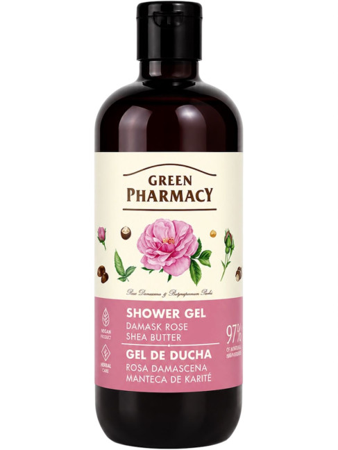 detail Sprchový gel Damašská růže a bambucké máslo 500ml G.P.