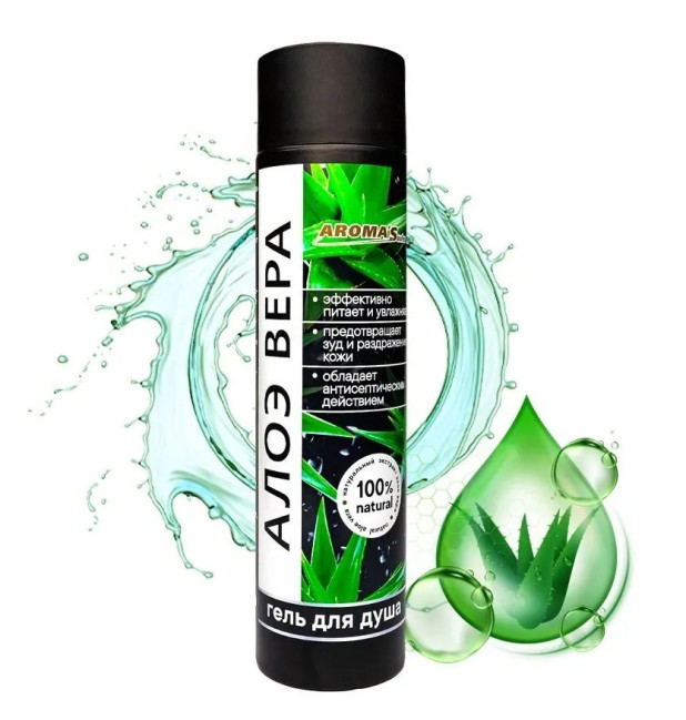 detail Sprchový gel Aloe Vera 250ml AromaSaules