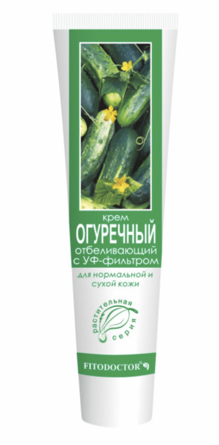 detail Okurkový bělící krém s UF-filtrem 44g Fitodoctor