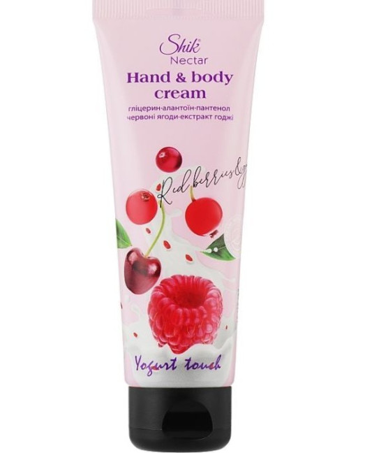 detail Krém na ruce a tělo Červené bobule a goji 75 ml Shik