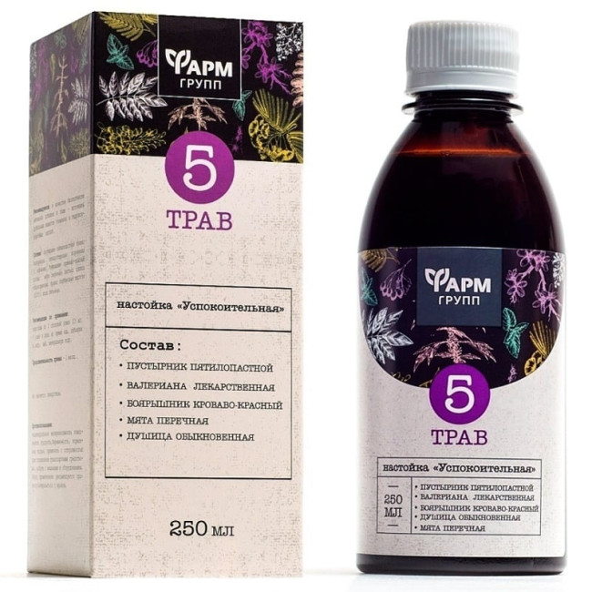 detail 5 bylinná tinktura 250ml Farm Grupp