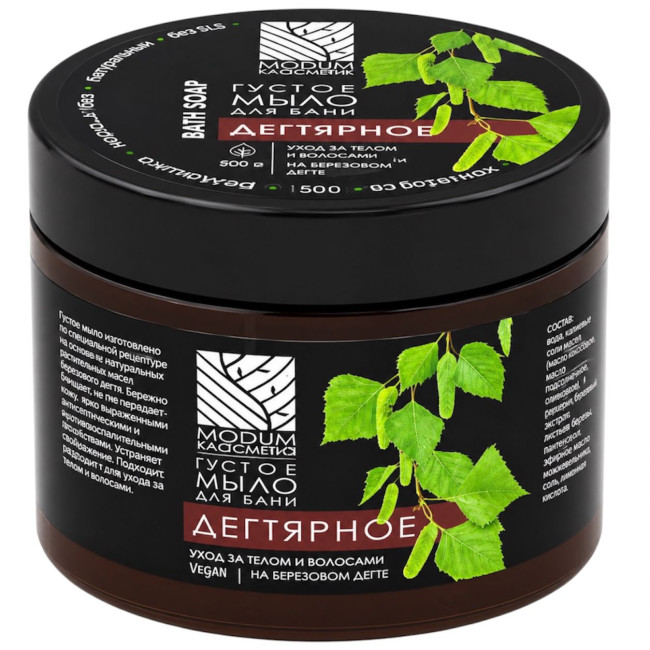 detail Husté mýdlo Dehtové 500g Modum