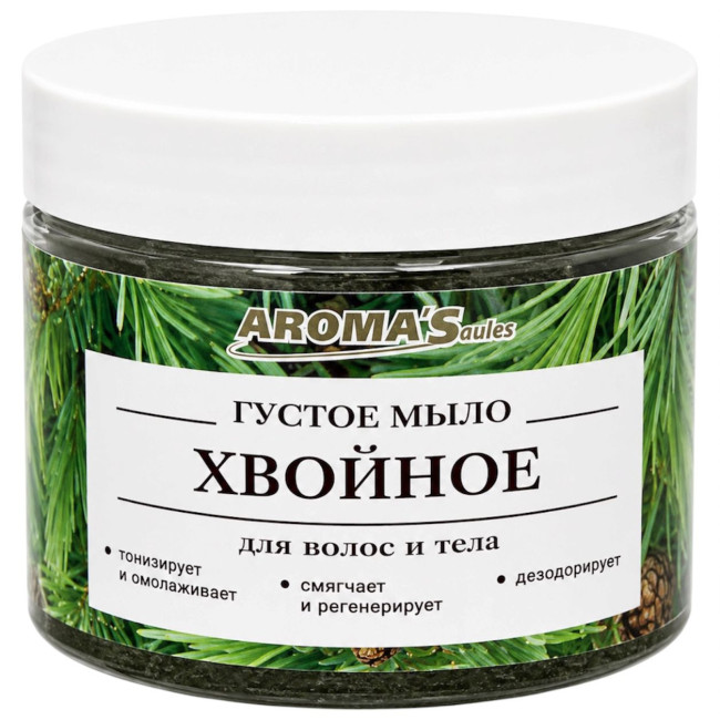 detail Husté mýdlo pro vlasy a tělo Jehličnaté 250ml AromaSaules