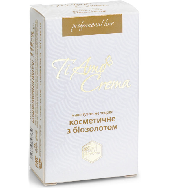 detail Tuhé mýdlo s biozlatem 115 g Ti Amo Crema