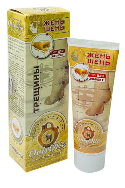 detail Gel-balzám na nohy s ženšenem 70g OVISOLIO