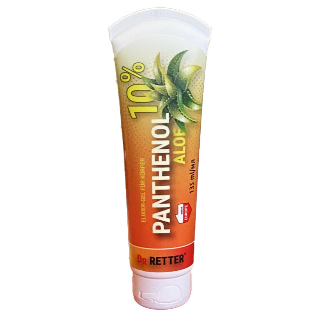 detail Tělový elixír-gel Panthenol aloe 135ml Dr. Retter