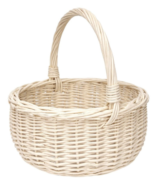 detail Velikonoční košíček bílý 18-22 cm