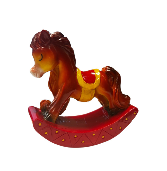 detail Soška „Houpací koník“, 9×8×3 cm