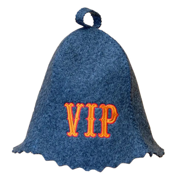detail Čepice na banju (saunu) VIP šedá 100%