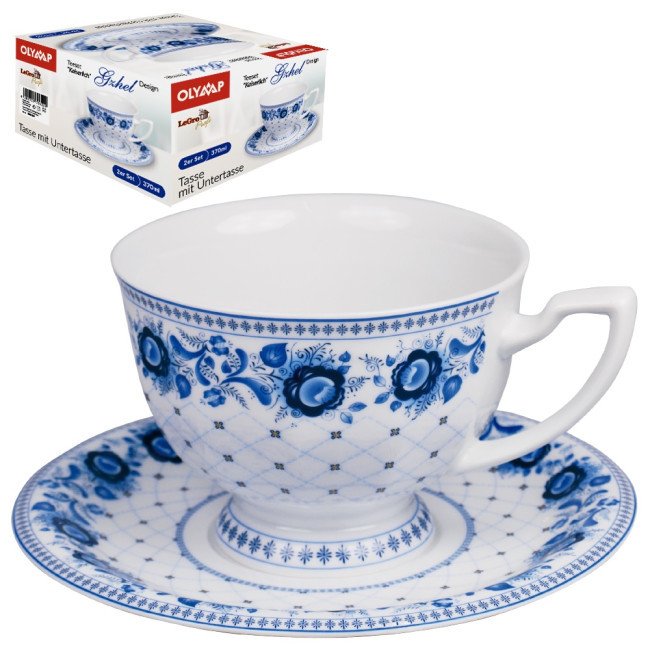 detail Čajový set Royal Gžel 1 šálek 370ml + 1 podšálek