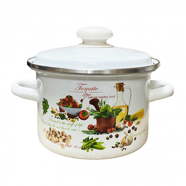 detail Smaltovaný kastrol 2L Tomato