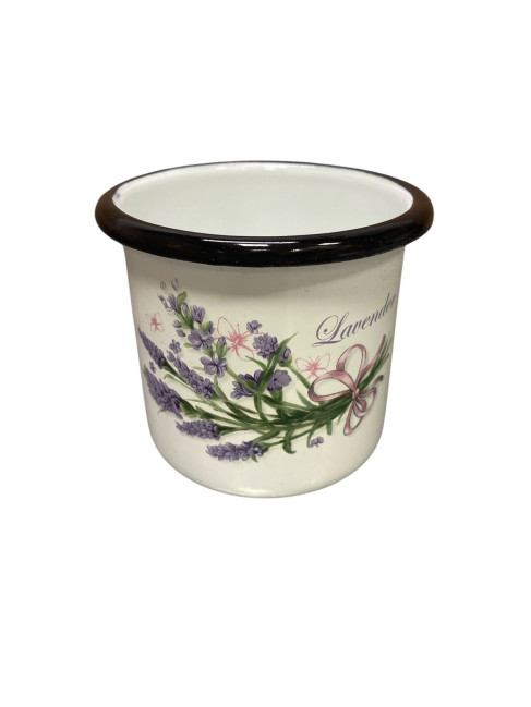 detail Smaltovaný hrnek 0,4 l Levandule