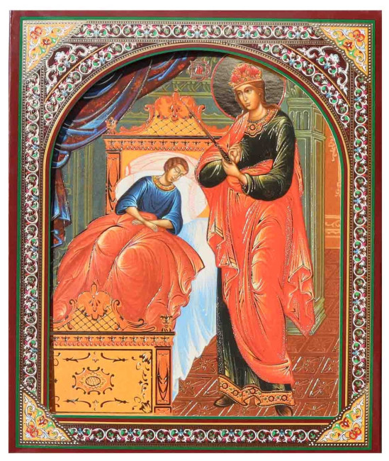 detail Ikona dřevěná Celitelnica 15x18cm v pouzdře