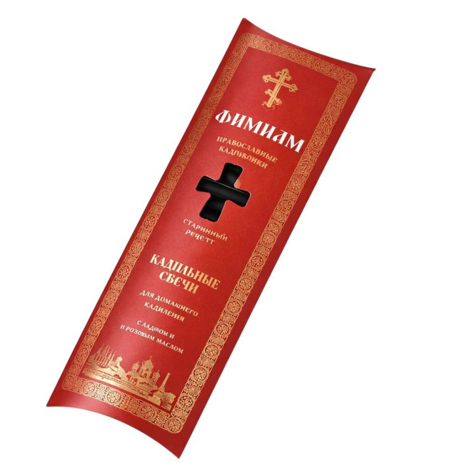 detail Sada kadidlových svíček s ladanom i rozovym maslom, 21×4cm Fimiam