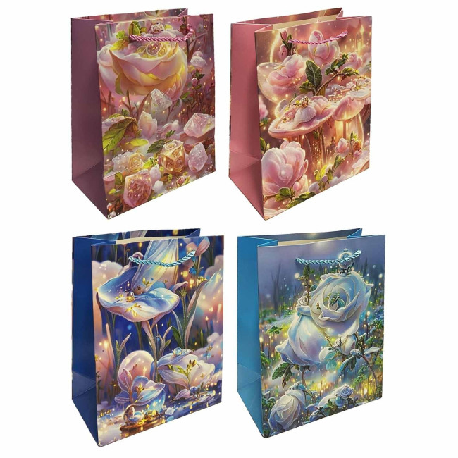 detail Dárková taška „Kouzelné květiny“ 23×18 cm