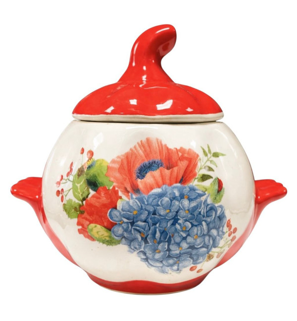 detail Keramický hrnec Máku a šeříku 0.75