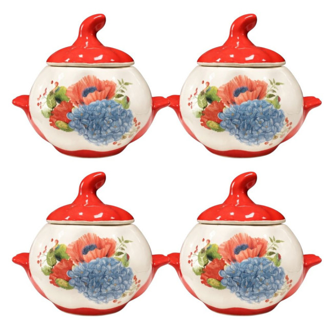 detail Keramický hrnec Máku a šeříku 0.75