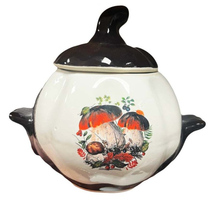 detail Keramický hrnec „Houby máslovky“ 0.75l