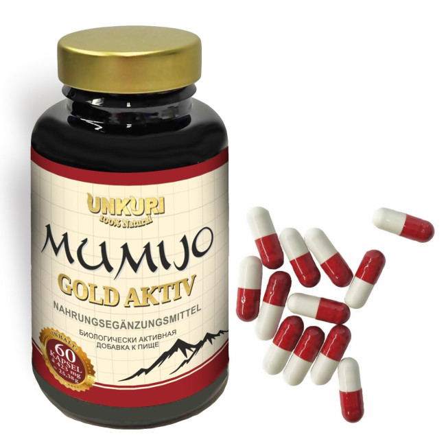 detail Mumio Gold Aktiv 60 kapslí Unkuri