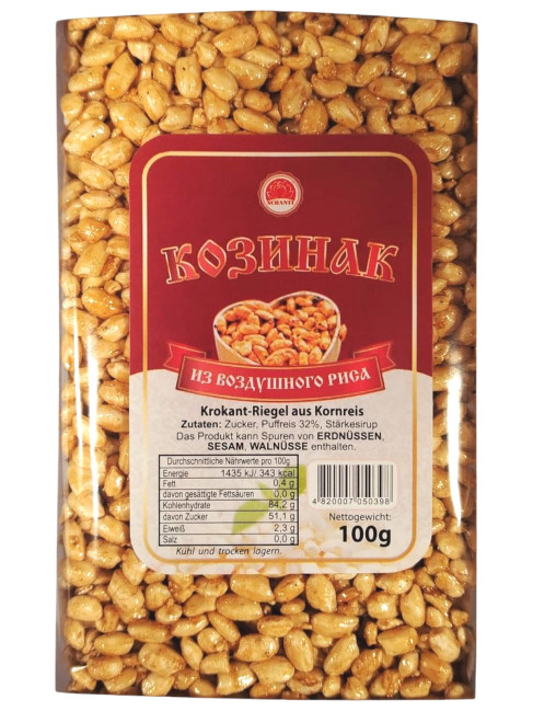 detail Pufovaná ryža kozinak 100g Schanti