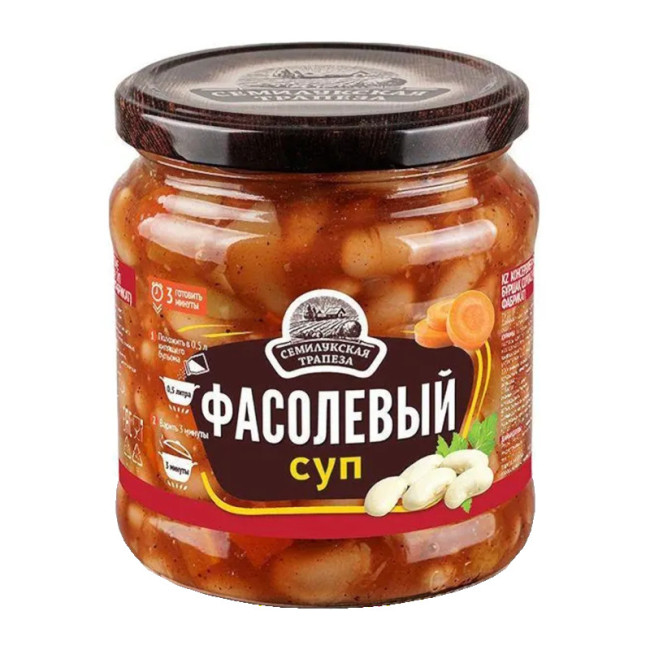 detail Fazolová polévka 470g Semilukskaja Trapeza