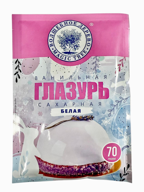 detail Vanilková poleva bílá cukrová 70g VD