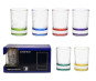 náhled Sada skleniček „Barová kolekce“ s barevným dnem a gravírováním 6×50ml Decostek