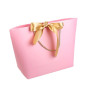 náhled Dárková taška růžová s hedvábnou mašlí 37*25cm