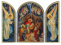 náhled Ikona Roždestvo Christovo i gospoda boga 18x24 dřevěná trojitá