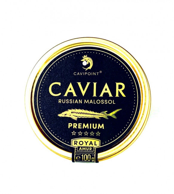 detail Černý kaviár Premium Siberian 100g (plech)