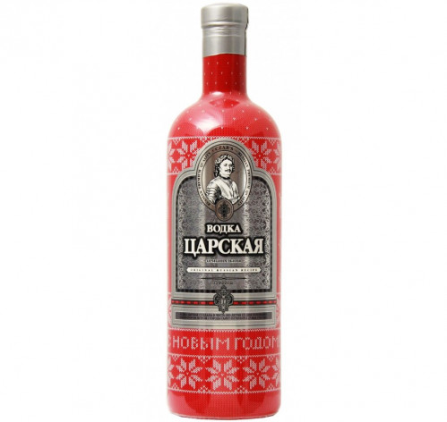 Vodka Novoroční červená 1L 40% Carská