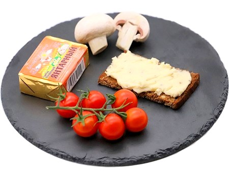 detail Sýr tavený s žampiony Jantarnyj 100g 45% tuku