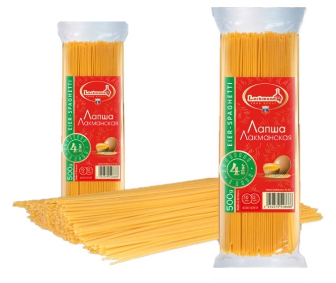 detail Špagety vaječné Lackmann 500g