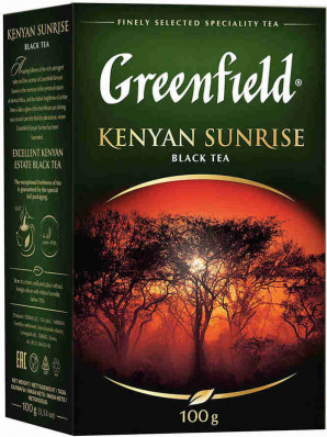 Sypaný černy čaj Kenyan sunrise 100g Greenfield