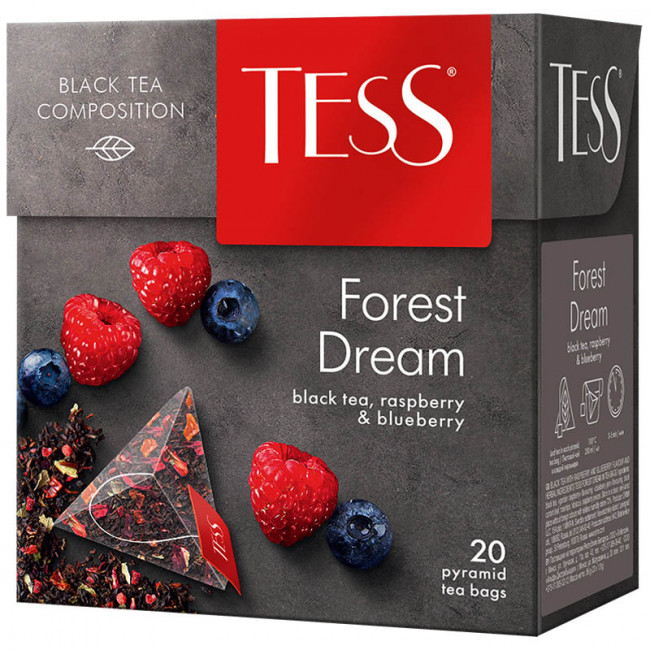 detail Černý čaj Tess Forest Dream 20*1,8g