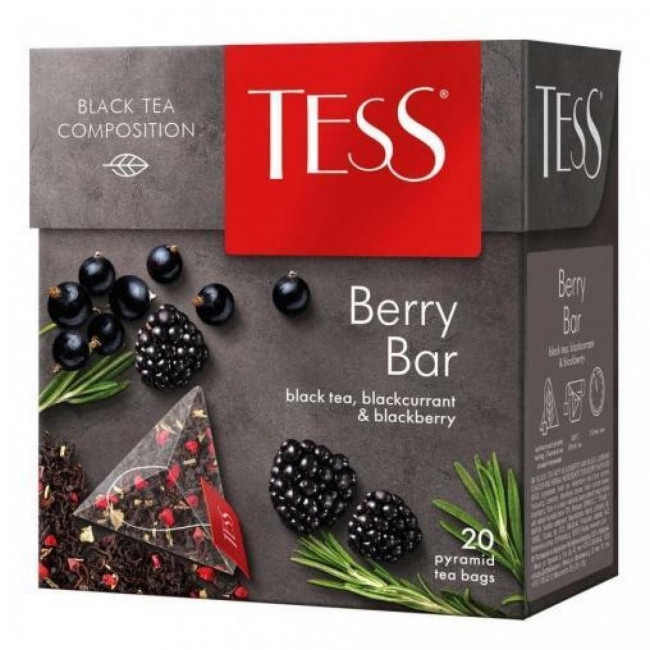 detail Černý čaj Tess Berry Bar 20*1,8g