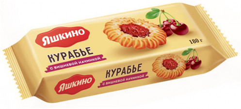 Sušenky Kurabye s višňovou marmeládou 180g Jaškino