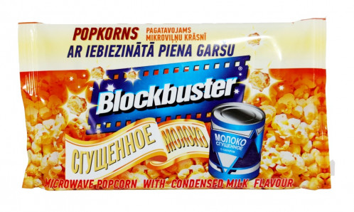 Popcorn kondenzované mléko 99g Blockbuster