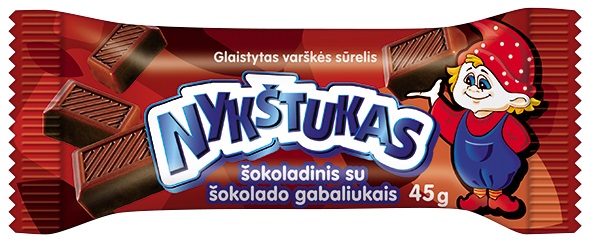 detail Sladký tvaroh v čokoládě Nykštukas 45g