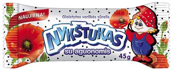 detail Sladký tvaroh v čokoládě s makem 45g Nykštukas