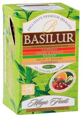 Zelený čaj MIX Magic Fruits 25*1,5g Basilur