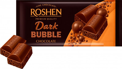 Bublinková hořká čokoláda Roshen 80g